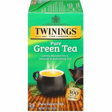 Twinings of London 100% Natural Green Tea Bag Green Tea - 25 Cup - 25 / Box