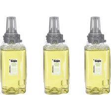 Gojo&reg; ADX-12 GingerCitrus Handwash Refill Ginger Citrus Scent - 1.32 quart - Pump Bottle Dispenser - Kill Germs - Hand, Skin, Hair - Moisturizing - Green - Bio-based - 3 / Carton