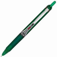 Pilot Precise V5 RT Premium Rolling Ball Pens 0.5 mm Extra Fine Needle Pen Point - Refillable - Retractable - Green Ink - Liquid - Green Barrel - 1 Dozen