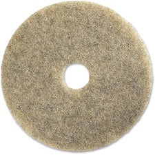 Genuine Joe 20" Multipurpose Floor Pad 20" Diameter x 1" Thickness - Multipurpose, Floor - 1000 rpm to 3000 rpm Speed Supported - Durable, Washable, Dust Resistant, Long Lasting - Rubber, Synthetic Fiber, Fiber - Natural - 5 / Carton