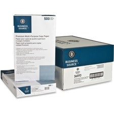 Business Source Premium Multipurpose Copy Paper - White 92 Brightness - Legal - 8 1/2" x 14" - 20 lb Basis Weight - Acid-free - White - 500 Sheets per Ream - 300 / Pallet
