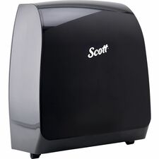 Scott Pro Automatic Hard Roll Towel Dispenser Touchless Dispenser - 16.4" Height x 12.7" Width x 9.2" Depth - Black - Touch-free - 1 Each
