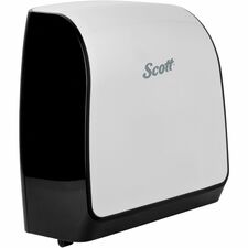 Scott Pro Manual Hard Roll Towel Dispenser 1 - 9.2" Height x 12.7" Width x 16.4" Depth - Black - Quiet Operation - 1 Each