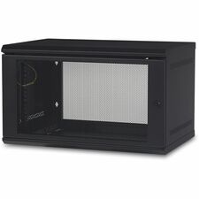 APC by Schneider Electric NetShelter WX 6U Wall Mount Cabinet For Server, LAN Switch - 6U Rack Height x 19" Rack Width x 12.95" Rack Depth - Wall Mountable - Black - 200.42 lb Static/Stationary Weight Capacity
