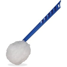 Impact Deluxe Toilet Bowl Mop 5.75" Height Head - 12" Length Polypropylene Handle - Acid Resistant, Lightweight, Fatigue-free - Blue, White - 100 / Carton