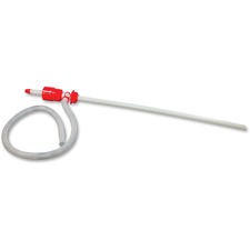 Impact Siphon Drum Pump 4.6" Width - Red, White - 1 Each