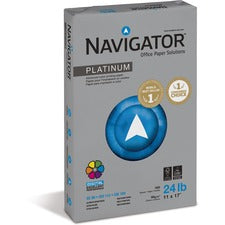 Navigator Platinum Superior Productivity Multipurpose Paper - Silky Touch - Bright White 99 Brightness - 96% Opacity - 11" x 17" - 24 lb Basis Weight - Extra Smooth - Jam-free - Bright White - 500 Sheets per Ream - 5 / Carton