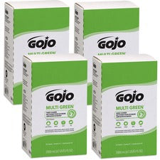 Gojo&reg; Multi Green Hand Cleaner Citrus Scent - 2.11 quart - Soil Remover, Dirt Remover, Kill Germs - Hand - Green - Non-abrasive - 4 / Carton