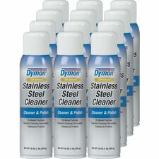 Dymon Oil-based Stainless Steel Cleaner For Stainless Steel, Aluminum, Chrome, Copper, Brass - 16 fl oz (0.5 quart) - Neutral Scent - Recommended For: Soil Remover, Spot Remover, Water Mark Remover, Grease Remover, Film Remover, Fingerprint Remover - Whit