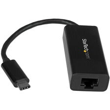 StarTech.com USB-C to Gigabit Ethernet Adapter USB 3.1 - Realtek RTL8153 - 1 Port(s) - 1 - Twisted Pair - 10/100/1000Base-T - Desktop - Black