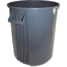 Gator Plus 32-gallon Vented Container 32 gal Capacity - Round - Crush Resistant, Handle, Vented - 28.5" Height x 25.6" Width - Plastic, Polyethylene - Gray - 1 Each