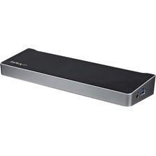 StarTech.com Triple-Monitor Docking Station for Laptops - USB 3.0 for Notebook, Tablet PC - USB 3.0 - 3 Displays Supported - 4K - 3840 x 2160, 2560 x 1440, 2560 x 1440 - 6 x USB Ports - 6 x USB 3.0 - USB Type-A - Network (RJ-45) - HDMI - DisplayPort - Bla