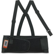 Ergodyne ProFlex Economy Elastic Back Support 52" to 58" Waist Size - Strap Mount - Black - 1 Each