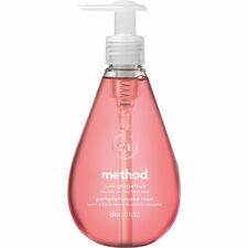 Method Gel Hand Soap Pink Grapefruit Scent - 12 fl oz - Pump Bottle Dispenser - Hand - Pink - Triclosan-free, Non-toxic - 1 Each
