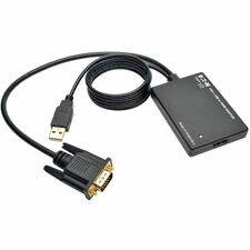 Tripp Lite series VGA to HDMI Converter / Adapter Functions: Signal Conversion - 1920 x 1080 - VGA - USB - 1 Each - External