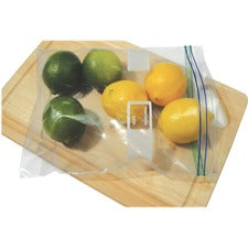 Heritage Reclosable Food/Utility Bags 2 gal Capacity - 15.60" Length x 13" Width x 1.75 mil (44 Micron) Thickness - Low Density - Zipper, Seal, Snap Closure - Clear - Resin - Food - 100 / Carton