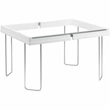 Smead Heavy-Duty Adjustable Hanging Folder Frame Letter - 16" to 24" Long - Steel, Plastic - White - 1 / Box