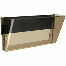 Storex Magnetic Wall File Pockets 500 x Sheet - Magnetic, Heavy Duty - Smoke - Plastic - 1 Each