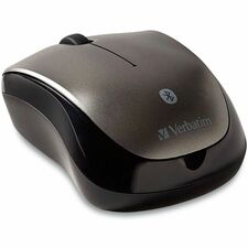 Verbatim Bluetooth Wireless Tablet Multi-Trac Blue LED Mouse - Graphite Blue LED/Optical - Wireless - Bluetooth - 1600 dpi - Scroll Wheel - 3 Button(s) - Symmetrical - 1 Each