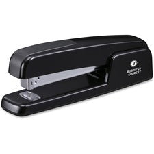 Business Source Die-cast Stapler Staples Upto 20 Sheet - Holds Upto 210 Staple - Full Strip - Top Loading - Black - Die-cast - 1 Each