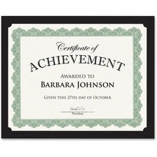 Geographics Recycled Certificate Holder Black - 30% Recycled - 10 / Pack
