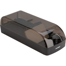 Lorell Desktop Business Card File 650 Card Capacity - Black, Smoke