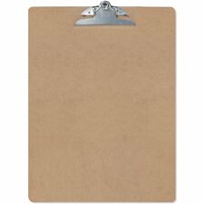Officemate Wood Clipboard Spring Clip - Hardwood - Brown - 1 Each