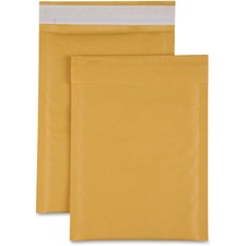 Sparco Size 1 Bubble Cushioned Mailers Bubble - #1 - 7 1/2" Width x 12" Length - Self-sealing - Kraft - Kraft - 100 / Carton
