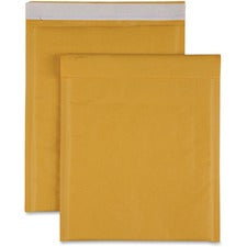 Sparco Size 2 Bubble Cushioned Mailers Bubble - #2 - 8 1/2" Width x 12" Length - Self-sealing - Kraft - Kraft - 100 / Carton