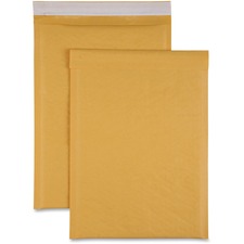 Sparco Size 4 Bubble Cushioned Mailers Bubble - #4 - 9 1/2" Width x 14 1/5" Length - Self-sealing - Kraft - Kraft - 100 / Carton