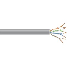 Black Box CAT6 250-MHz Solid Bulk Cable 1000 ft Category 6 Network Cable for Network Device - First End: Bare Wire - Second End: Bare Wire - CMP, Plenum - 23 AWG - Gray - 1 Each - TAA Compliant