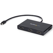 StarTech.com MST Hub - Mini DisplayPort to 3x HDMI 60 Hz - 30 Hz to 60 Hz - 3840 Ã— 2160 - 49.87 ft Maximum Operating Distance - DisplayPort - 3 x HDMI Out - Plastic