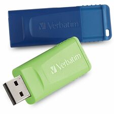 Microban 16GB Store 'n' Go USB Flash Drive - 2pk - Blue, Green 16 GB - USB 2.0 Type A - Blue, Green - Lifetime Warranty - 2 / Pack