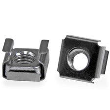 StarTech.com M6 Cage Nuts - 100 Pack Cage Nut - Stainless Steel - Silver - 100 / Pack - TAA Compliant