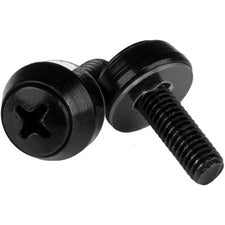StarTech.com M5 x 12mm - Mounting Screws - 50 Pack, Black Mounting Screw - 0.47" - Steel - Black - 50 / Pack - TAA Compliant