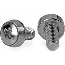 StarTech.com M6 x 12mm - Mounting Screws - 100 Pack Mounting Screw - 0.47" - Stainless Steel - Silver - 100 / Pack - TAA Compliant