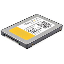 StarTech.com Dual M.2 NGFF SATA Adapter With RAID Install two M.2 SSDs into a 2.5" bay to create high-performance storage with RAID - Dual M.2 SATA adapter - 2x M.2 SSDs to 2.5in SATA (6Gbps) RAID adapter converter with TRIM - Dual M.2 SSD adapter enclosu