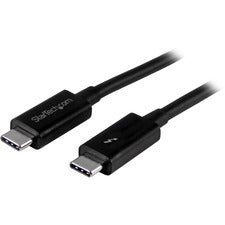 StarTech.com 1m Thunderbolt 3 (20Gbps) USB-C Cable 3.28 ft USB Data Transfer Cable for Docking Station, Portable Hard Drive, Monitor, Chromebook, MacBook - First End: 1 x 24-pin USB 3.1 Type C - Male - Second End: 1 x 24-pin USB 3.1 Type C - Male - 20 Gbi