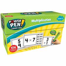 Teacher Created Resources Power Pen Multiplicatn Cards Theme/Subject: Learning - Skill Learning: Multiplication - 53 Pieces - 1 Each