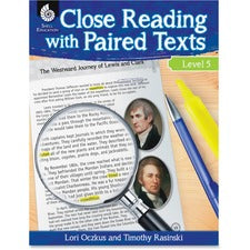 Shell Education Education Close Reading Level 5 Guide Printed Book by Lori Oczkus, M.A, Timothy Rasinski, Ph.D. 128 Pages - Shell Educational Publishing Publication - Book - Grade 5