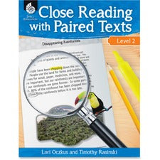 Shell Education Education Close Reading Level 2 Guide Printed Book by Lori Oczkus, M.A, Timothy Rasinski, Ph.D. 128 Pages - Shell Educational Publishing Publication - Book - Grade 2