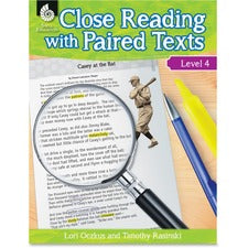 Shell Education Education Close Reading Level 4 Guide Printed Book by Lori Oczkus, M.A, Timothy Rasinski, Ph.D. 128 Pages - Shell Educational Publishing Publication - Book - Grade 4