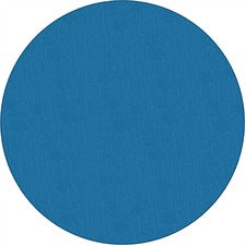 Flagship Carpets Classic Solid Color 6' Round Rug Floor Rug - Classic, Traditional - 72" Length - Circle - Blue - Nylon