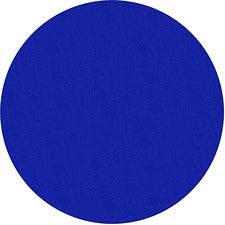 Flagship Carpets Classic Solid Color 6' Round Rug Floor Rug - Traditional, Classic - 72" Length - Circle - Royal Blue - Nylon