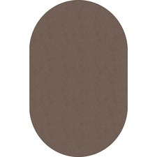 Flagship Carpets Classic Solid Color 12' Oval Rug Floor Rug - Classic, Traditional - 84" Length x 12 ft Width - Oval - Almond - Nylon