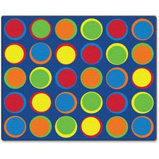 Flagship Carpets Cheerful Sitting Spots Rectangular Rug Classic - 10.75 ft Length x 13.16 ft Width - Rectangle - Multicolor - Nylon