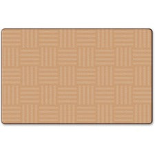 Flagship Carpets Solid Color Hashtag Rug 12 ft Length x 90" Width - Almond
