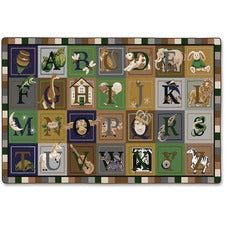 Flagship Carpets Tranquility Colors ABC Blocks Rug 13.10 ft Length x 10.75 ft Width - Multicolor - Nylon
