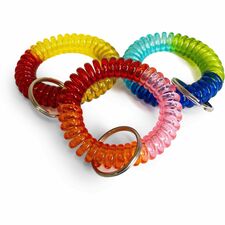 The Pencil Grip Key Ring Wrist Coil 1.5" Height x 1.5" Width x 1.5" Length - 1 Each