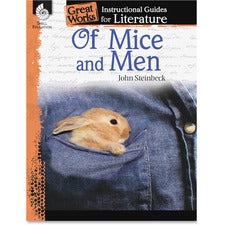 Shell Education Grade 9-12 Of Mice/Men Instruction Guide Printed Book by John Steinbeck 72 Pages - Shell Educational Publishing Publication - Book - Grade 9-12
